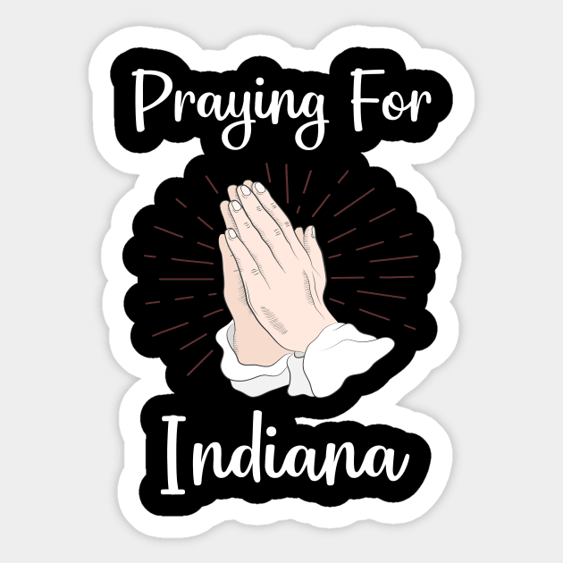 Praying For Indiana Sticker by blakelan128